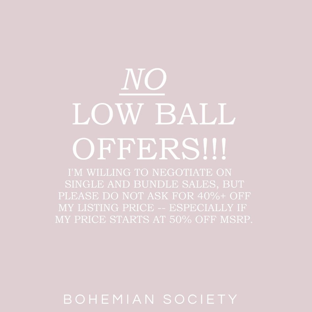 No low balls!